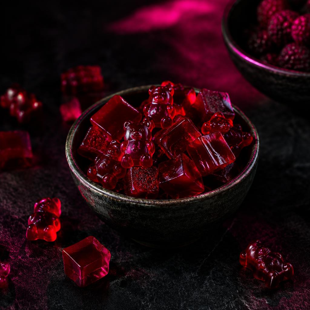 Gomitas de colágeno de frutos rojos